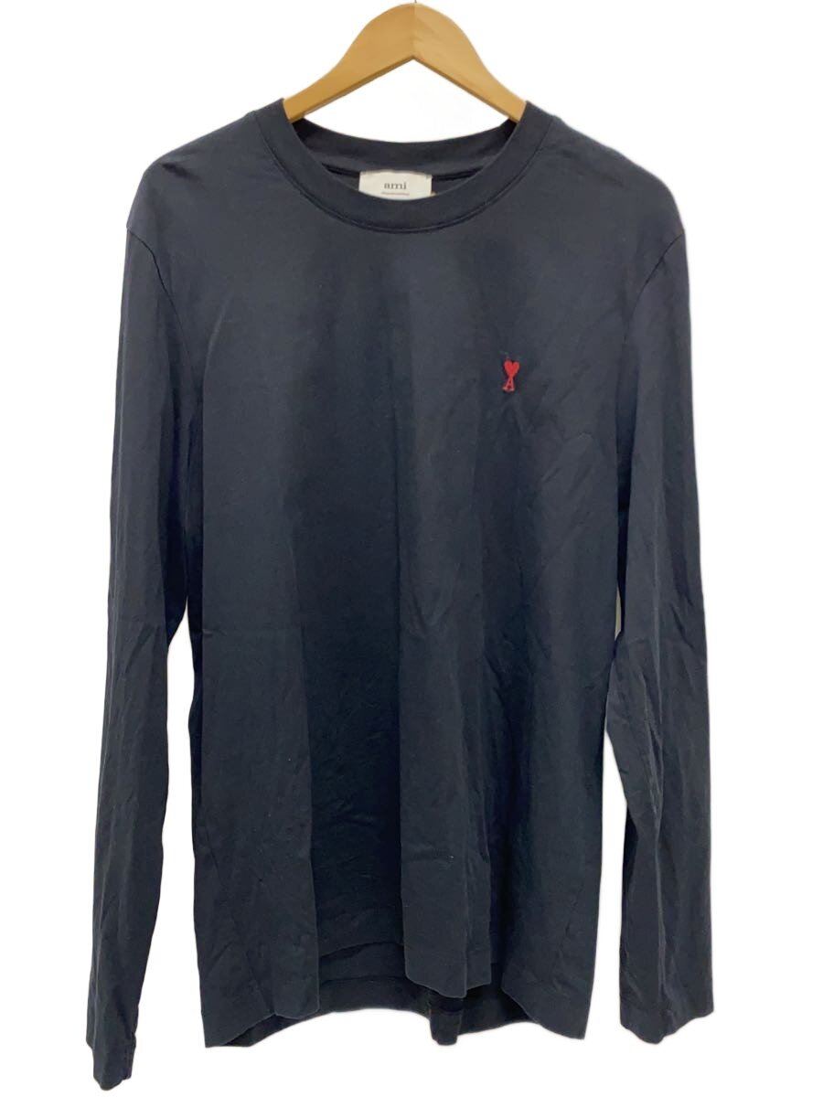 【中古】AMI PARIS◆長袖Tシャツ/XL/コットン/BLK/無地/BFUTS235.724//【メンズウェア】|2nd STREET 店