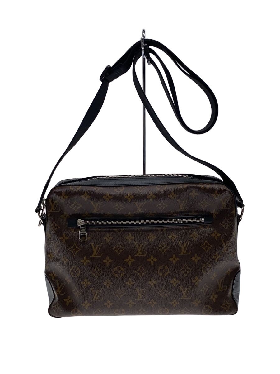 【中古】LOUIS VUITTON◆LOUIS VUITTON ルィヴィトン トゥー受け答え_モノグラム・マカサー/PVC/BRW【御徒面子】