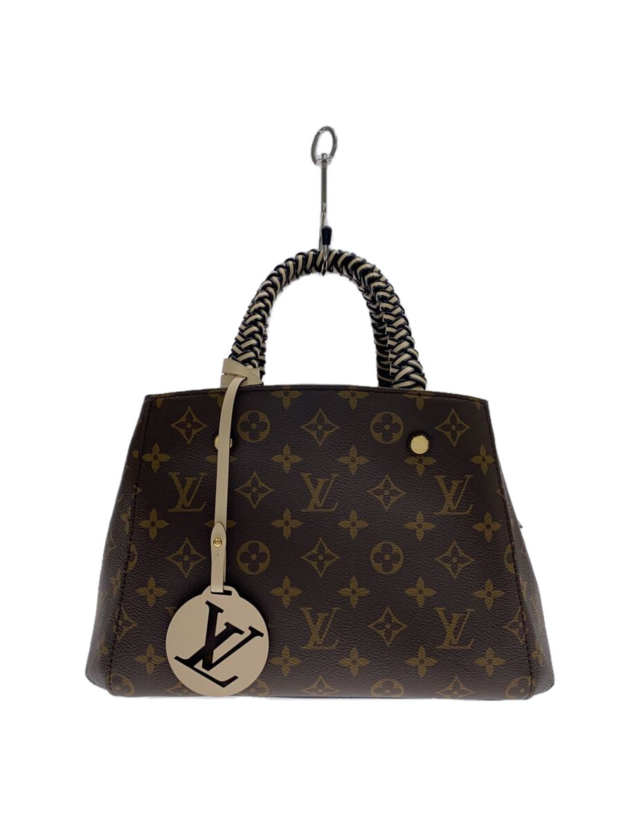 【中古】LOUIS VUITTON◆ハンドバック/PVC/BRW/総柄/M45311//【御徒面子】