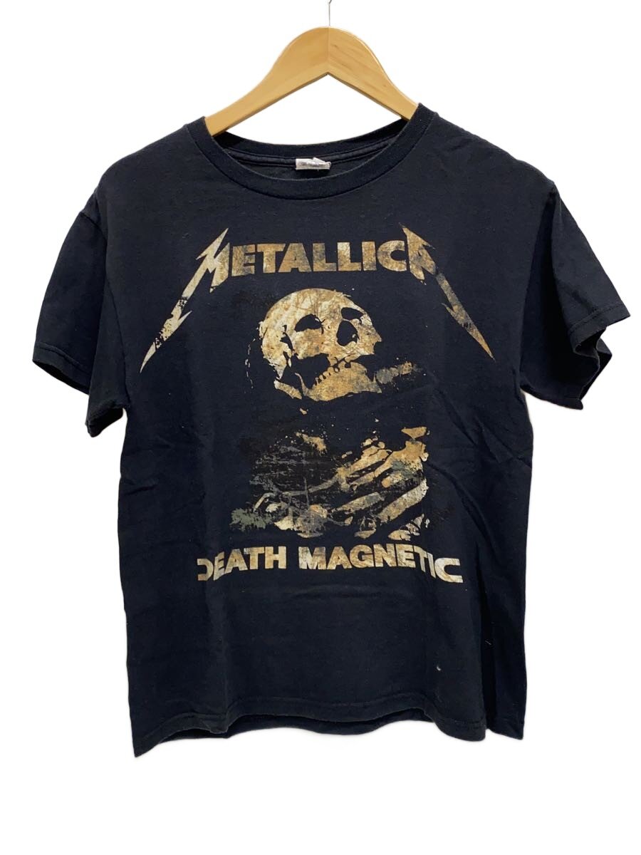 【中古】DELTA◆カットソー/S/綿織物/BLK/刷り上げる/メタリカ/DEATH MAGNETIC【メンズウェア】