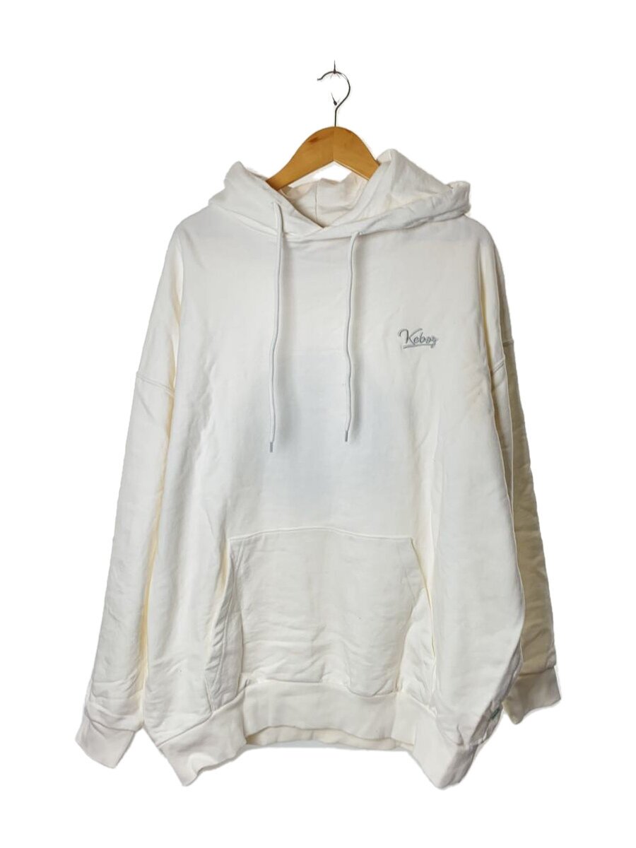 【中古】Keboz◆パーカー/XL/綿織物/WHT【メンズウェア】