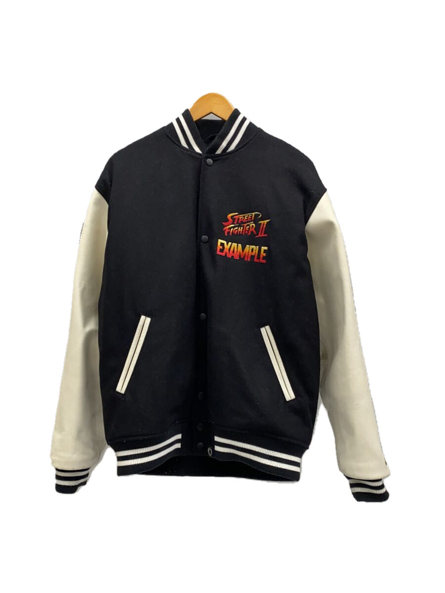 【中古】EXAMPLE◆スタジャン/M/コットン/BLK/ストII【メンズウェア】｜2ｎｄ STREET 店