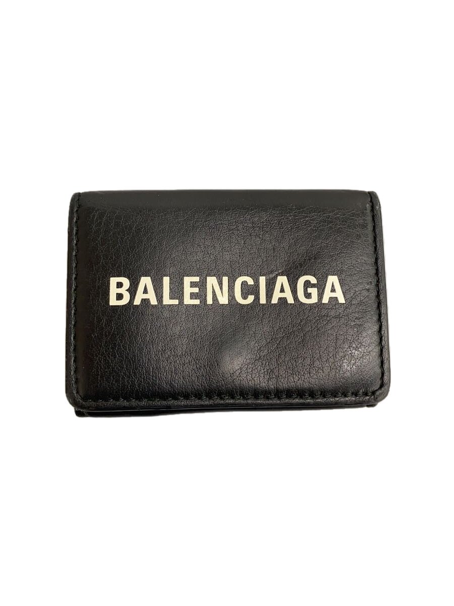 【中古】BALENCIAGA◆3つ折り財布/レザー/BLK/メンズ/516402 1000 y0531267【服飾雑貨他】｜2ｎｄ STREET 店