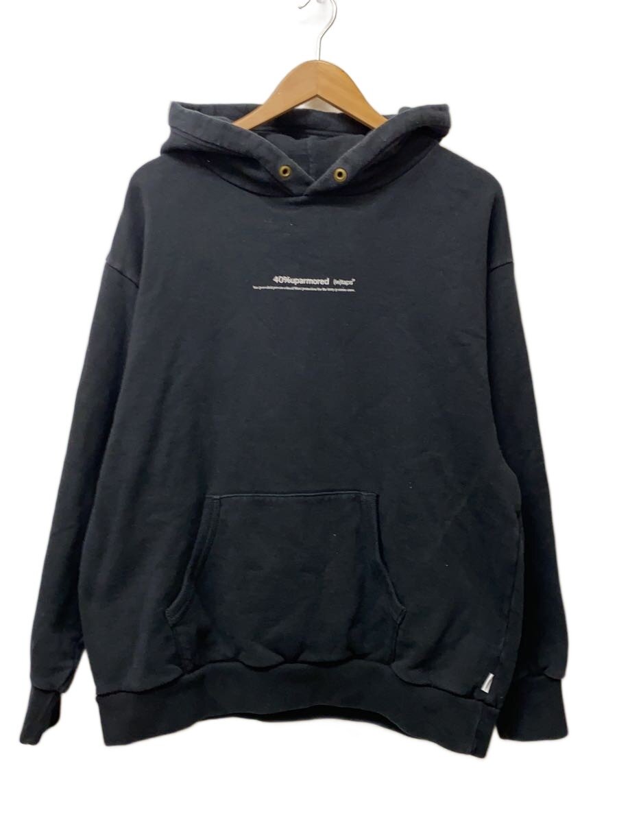 【中古】WTAPS◆パーカー/X02/綿織物/BLK/192ATDT-CSM15【メンズウェア】