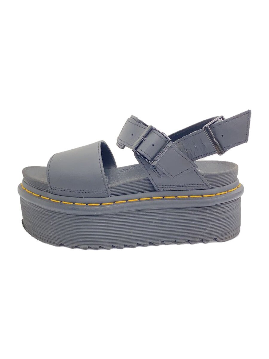 【中古】Dr.Martens◆サンダル/US5/黒いこと/VOSS QUAD【シューズ】