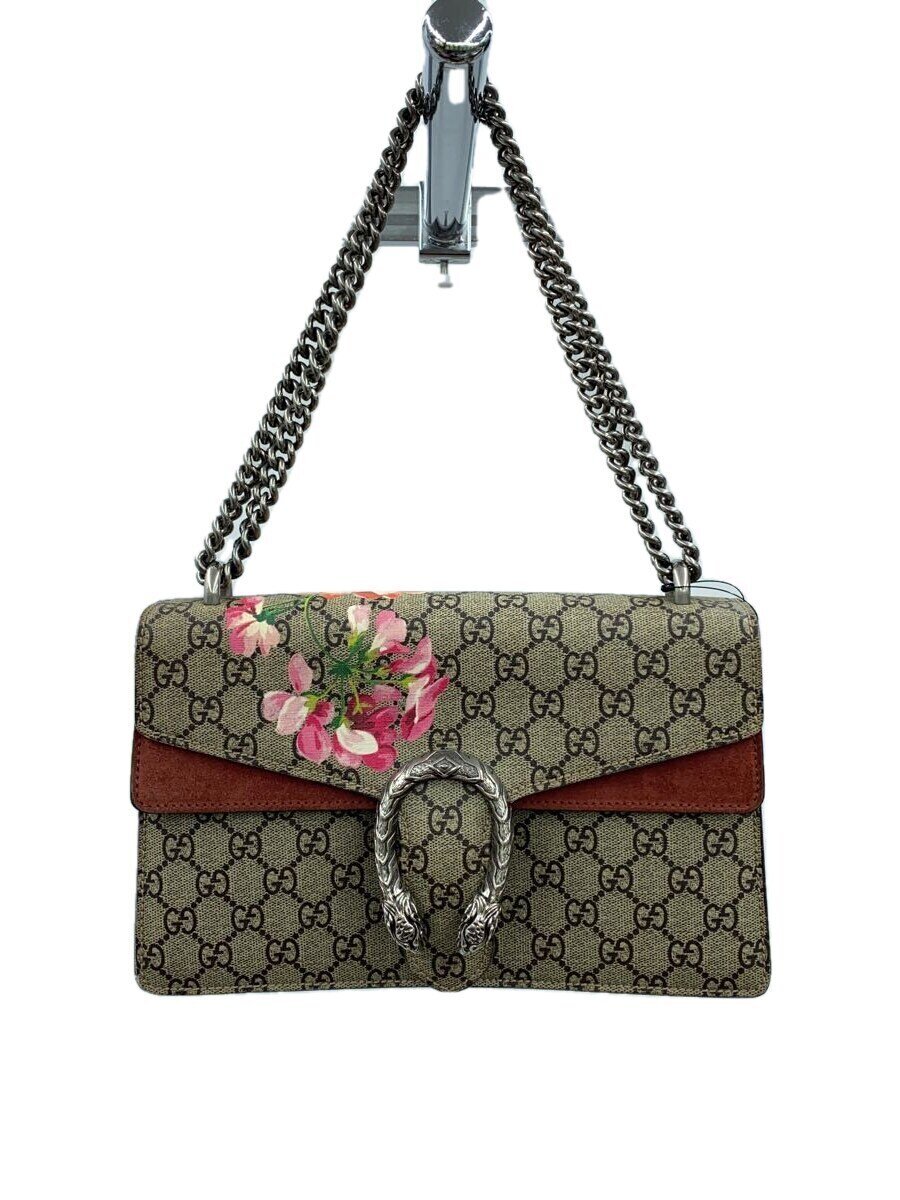 【中古】GUCCI◆ショルダーバッグ/--/BRW/総柄/400249【御徒面子】
