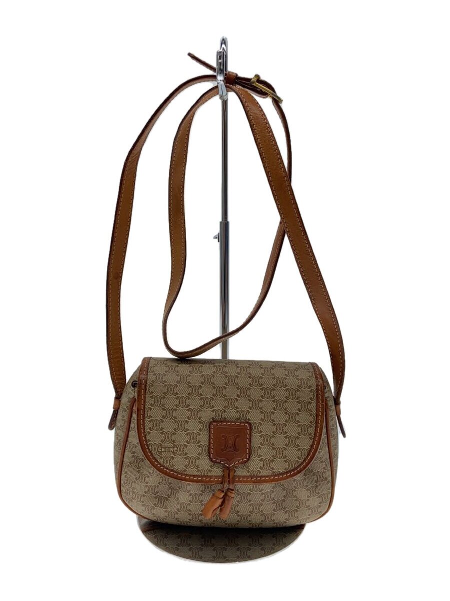 【中古】CELINE◆マカダム柄/ポシェット/ショルダーバッグ/--/BEG【バッグ】|2nd STREET 店