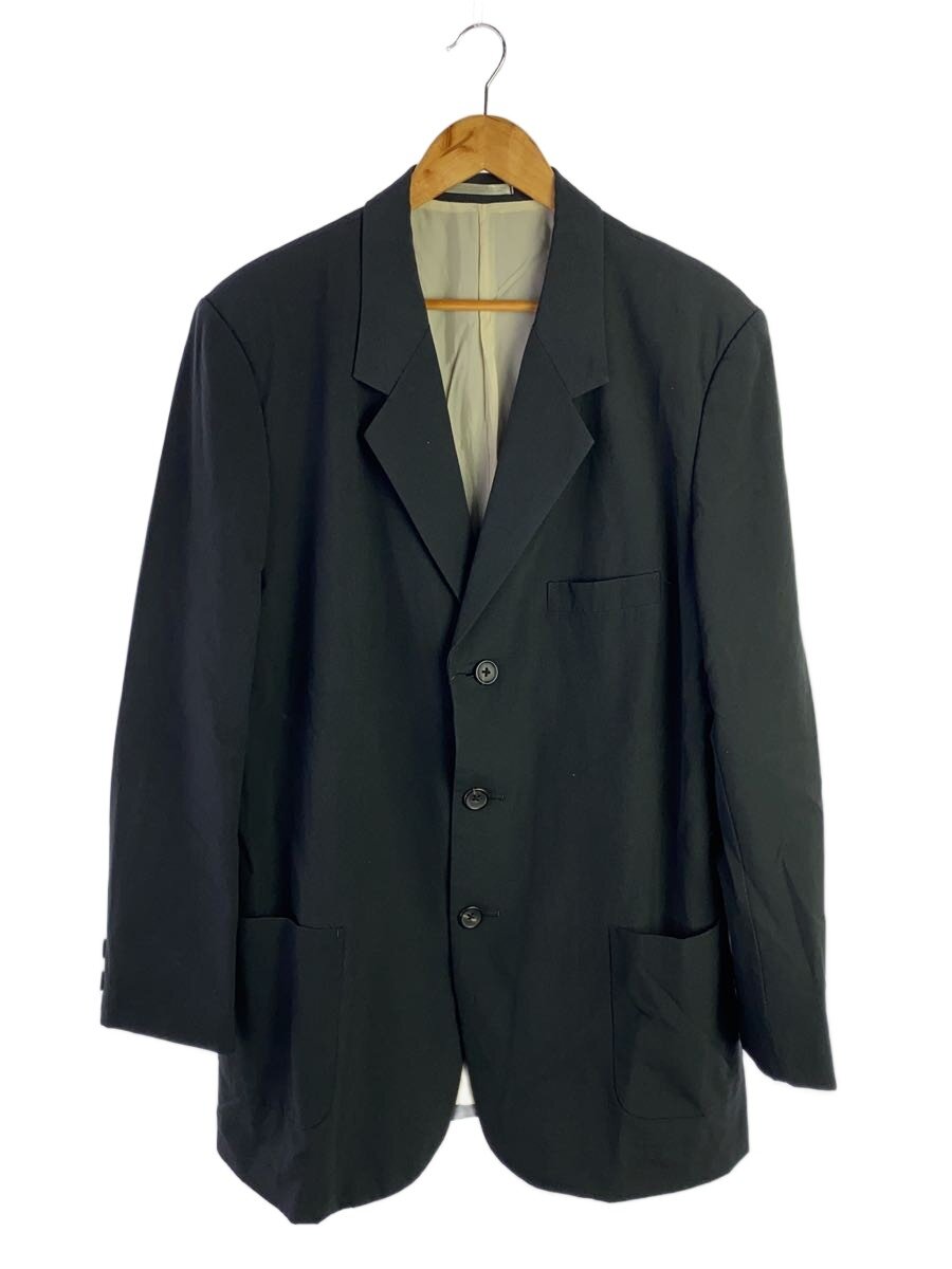 【中古】yohji yamamoto POUR HOMME◆03SS/裏地漂白3Bテーラードジャケット/3/羊毛/黒いこと/HQ-J42-116//【メンズウェア】