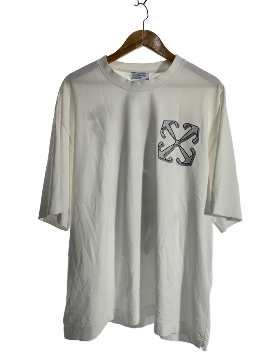【中古】OFF-WHITE◆プルオーバー/XXL/綿織物/WHT/刷り上げる/omaa120f24jer00d【メンズウェア】