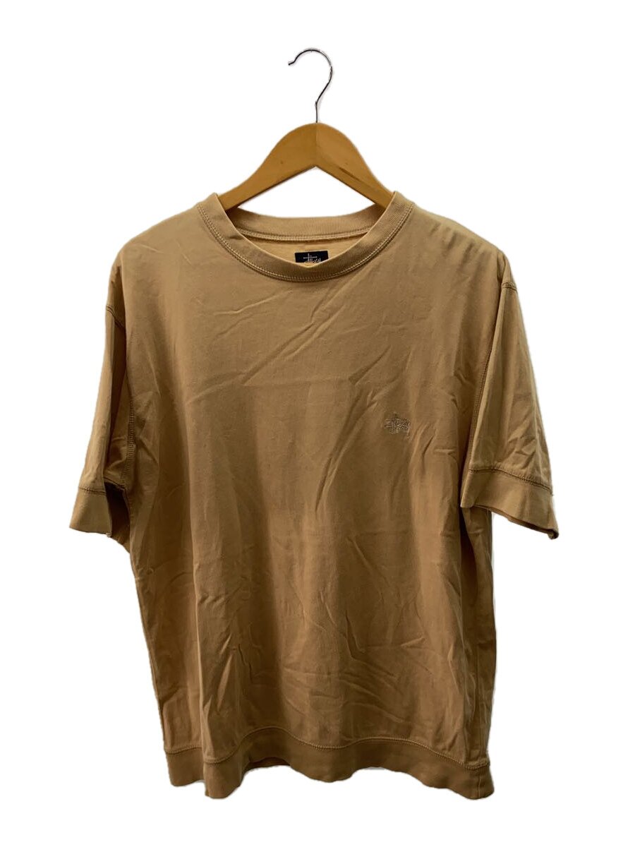 【中古】STUSSY◆プルオーバー/L/綿織物/BEG/無地【メンズウェア】