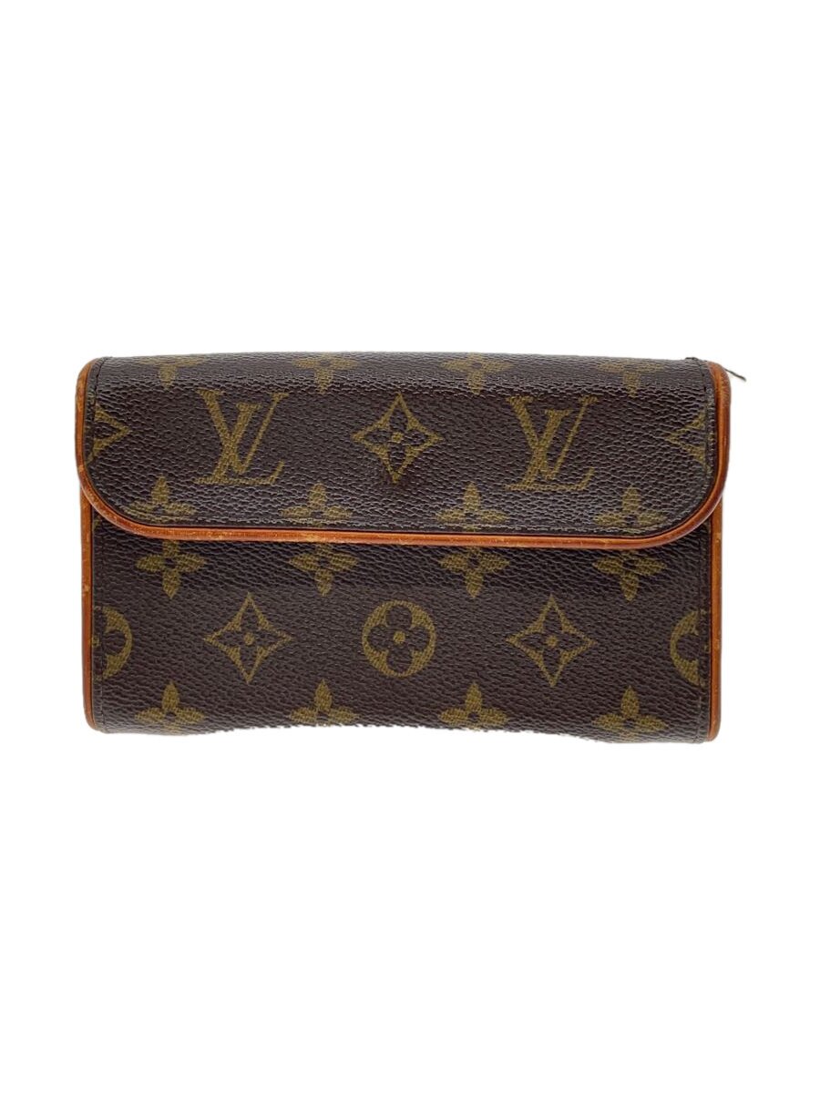 【中古】LOUIS VUITTON◆ポシェット・フロランティーヌ_モノグラム・帆布_BRW/PVC/BRW【御徒面子】