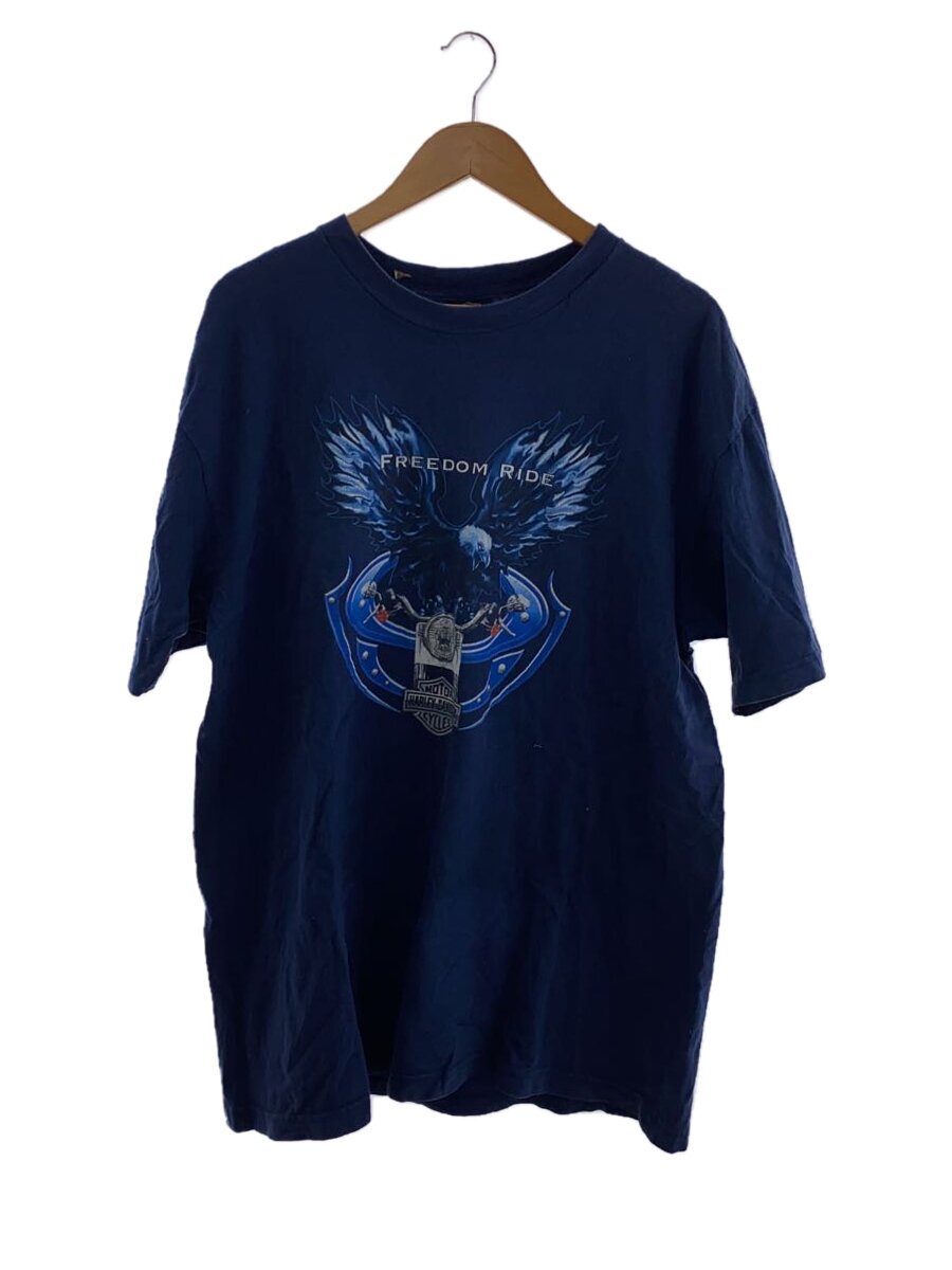 【中古】HARLEY DAVIDSON◆プルオーバー/XL/綿織物/BLU【メンズウェア】