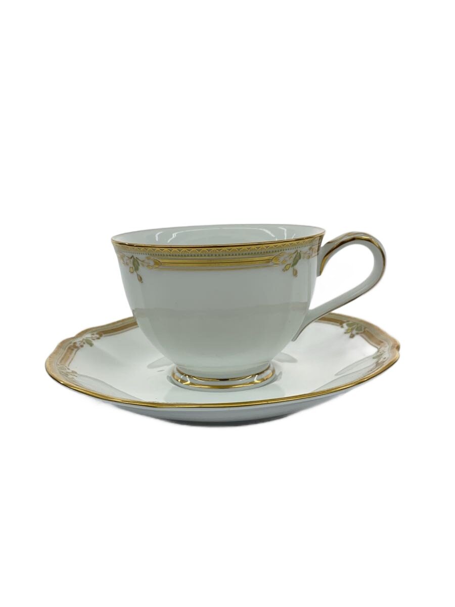 【中古】Noritake◆優勝杯\u0026平円盤/6点仕かける/WHT【勝手もと設備】 コーヒー・お茶用品-マグカップ・ティーカップ-カップ＆ソーサー