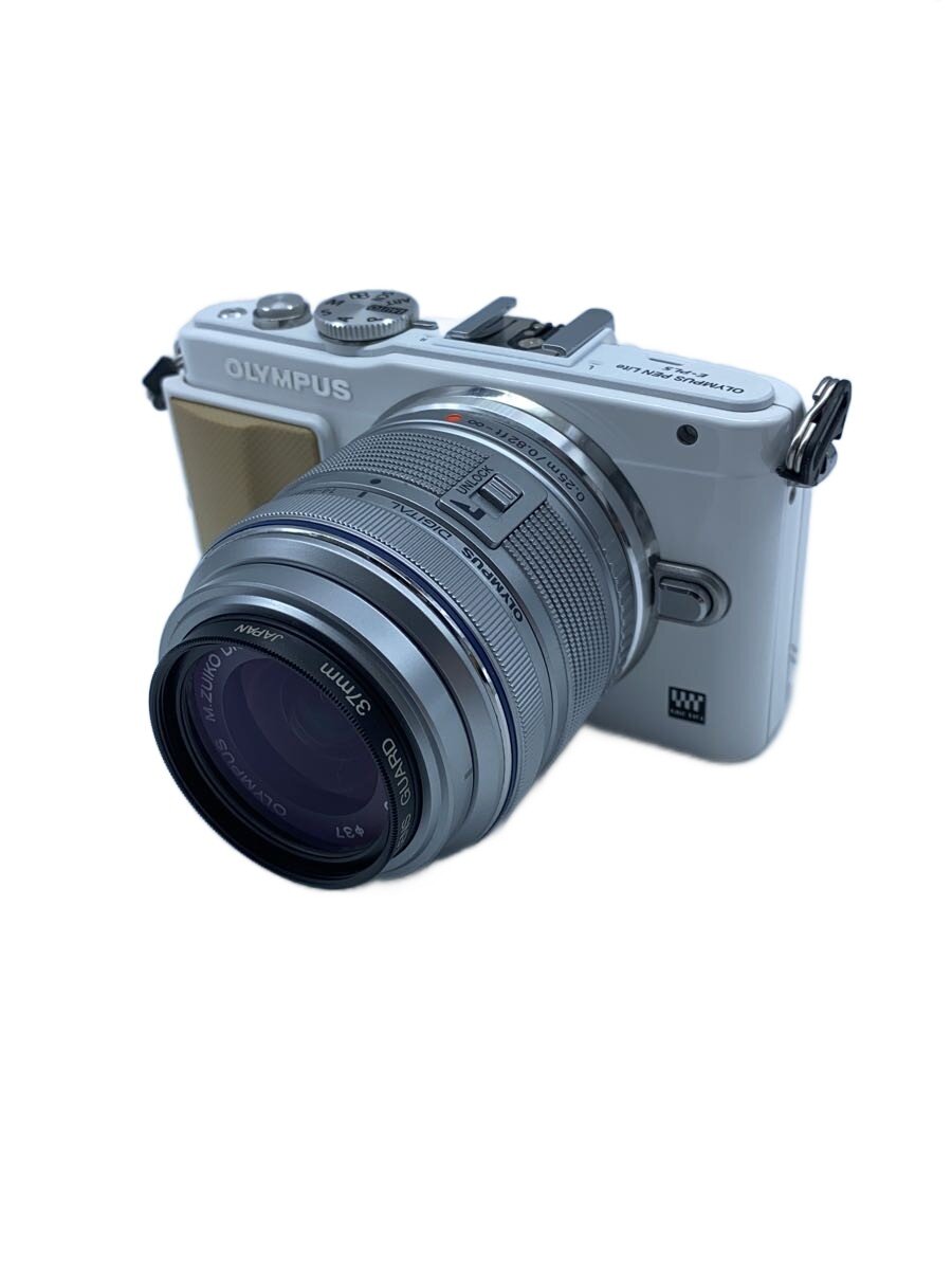 【中古】OM SYSTEM(OLYMPUS)◆デジタル一眼写真機 OLYMPUS PEN Lite E-PL5 ダブルズームキット [白いこと]//【写真機】