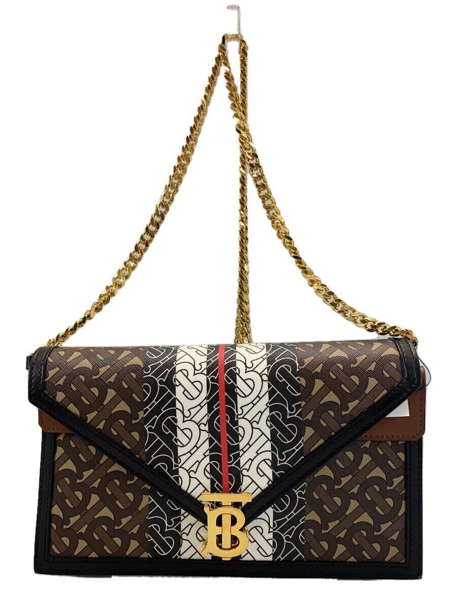 【中古】BURBERRY◆ショルダーバッグ/PVC×レザー/BRW/モノグラム/クロスボディ/8019337【バッグ】|2nd STREET 店