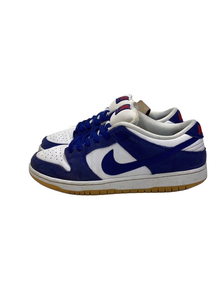 【中古】NIKE◆DUNK LOW PRM_ダンク 置き目 割り増し金/27.5珊/BLU【シューズ】