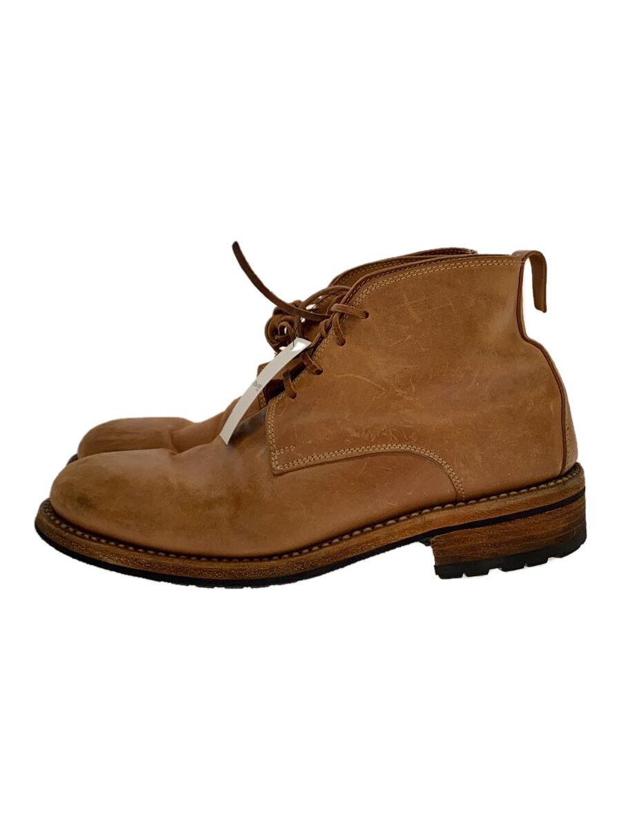 【中古】GUIDI◆RUGGERO 1906/4大広間ブーツ/42/BRW/なめし革/キズ、履きジワなど当て嵌める感有【シューズ】