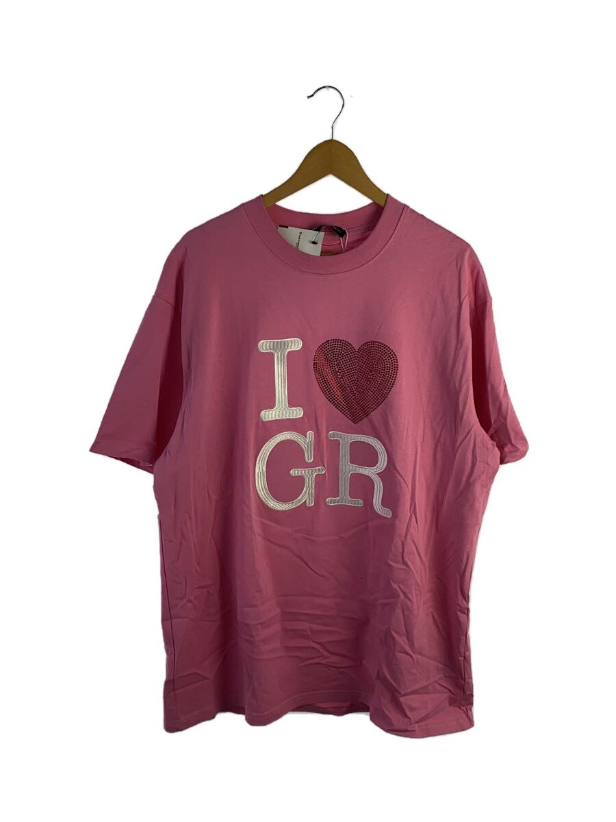 【中古】project g/r/Love GR T-Shirt/綿織物/PNK【メンズウェア】
