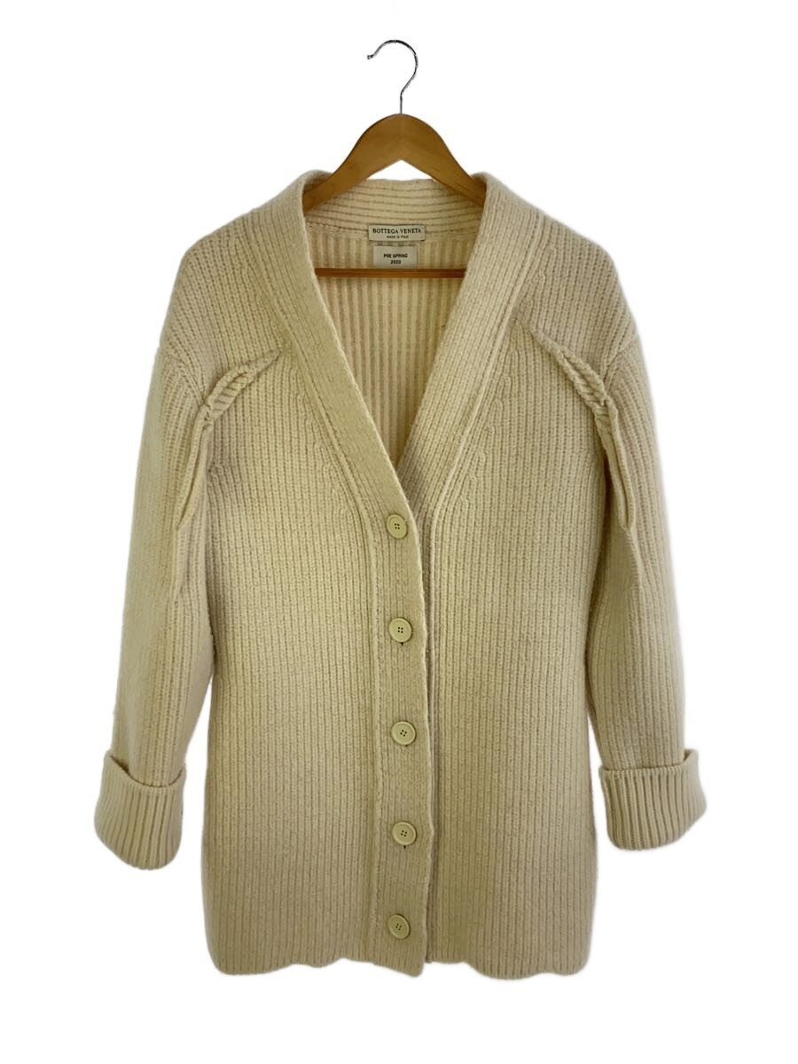 【中古】BOTTEGA VENETA◆ジレー(朦々たる)/38/カシミヤ/CRM/601687/PRE SPRING 2020【レディース御召しもの】