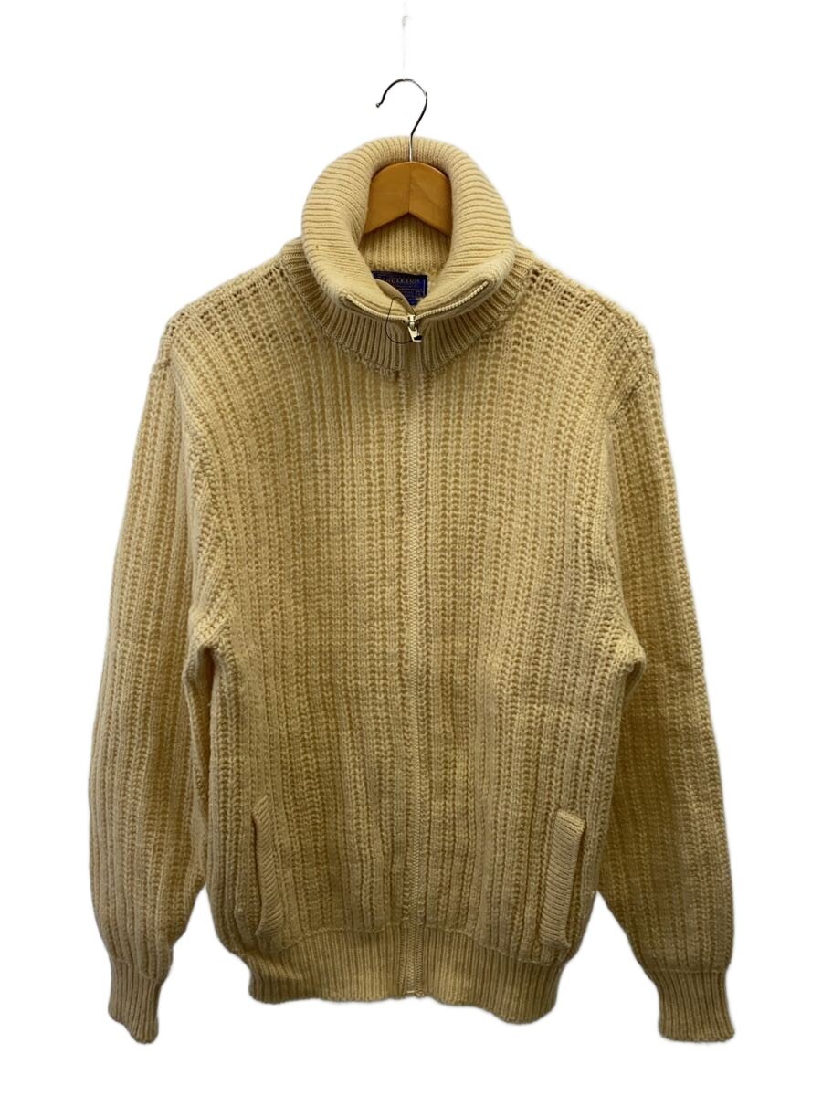 【中古】PENDLETON◆ニット・セーター(厚手)/ジップアップ/L/ウール/CRM/無地【メンズウェア】｜2ｎｄ STREET 店