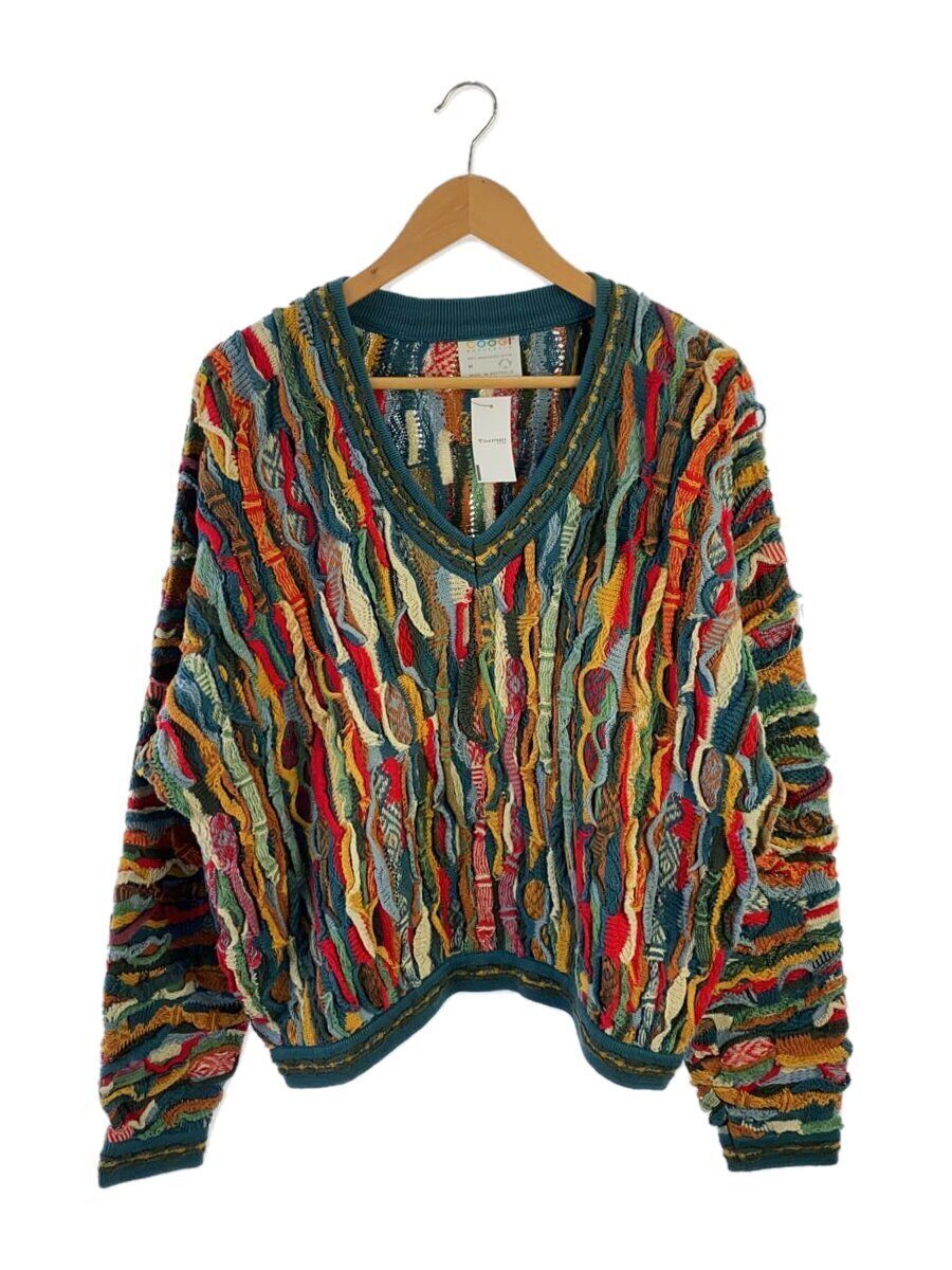 【中古】COOGI◆編み物・プルオーバー(朦々たる)/M/綿織物/マルチ色つや//【メンズウェア】