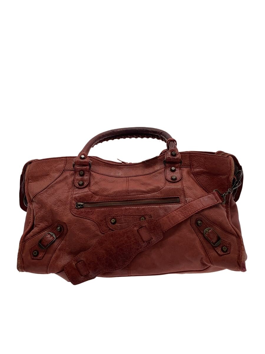 【中古】BALENCIAGA◆ザパートタイム/ショルダーバッグ/レザー/RED/168028・213048【バッグ】｜2ｎｄ STREET 店
