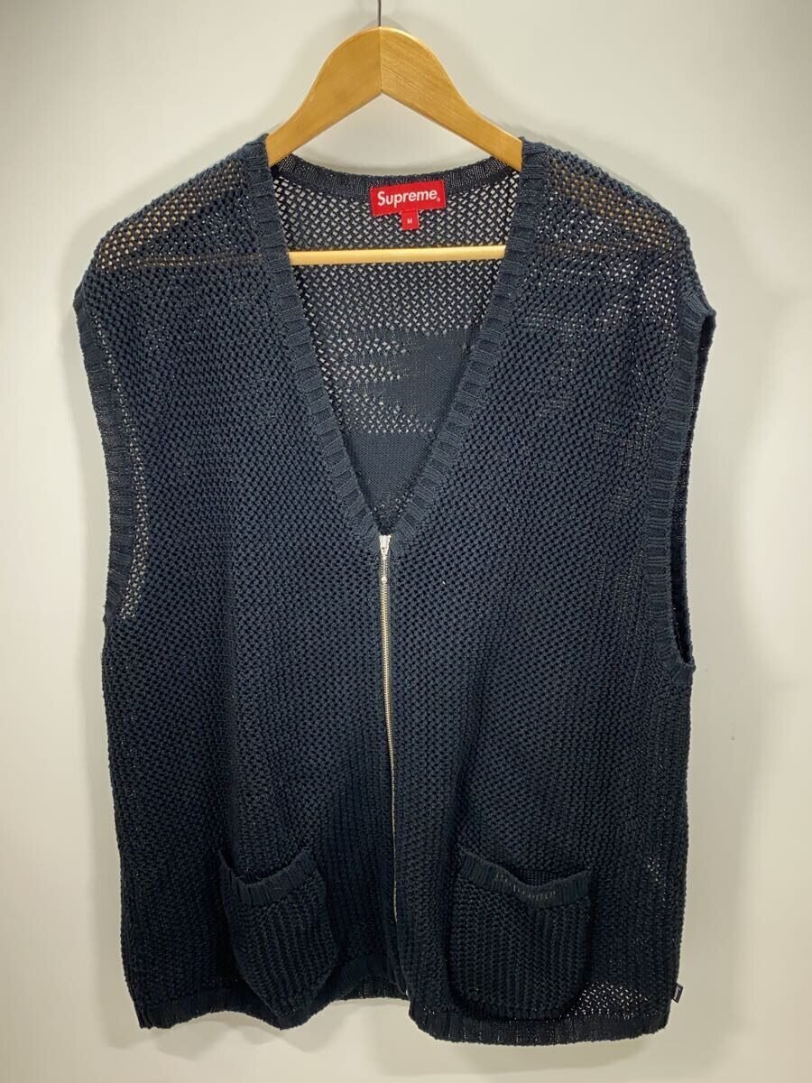 【中古】Supreme◆編み物より良い(薄っぺら)/M/綿織物/BLK/無地【メンズウェア】