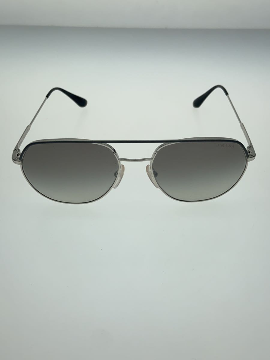 PRADA TEAR DROP METAL SLV GRY MEN PR55US 329-5O0 #E3D0 VERYGOOD F/S JAPAN