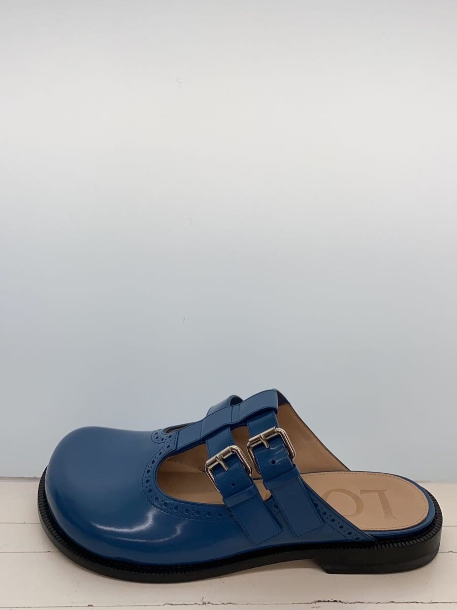 【中古】LOEWE◆サンダル/40/BLU/なめし革/M816379X12【シューズ】