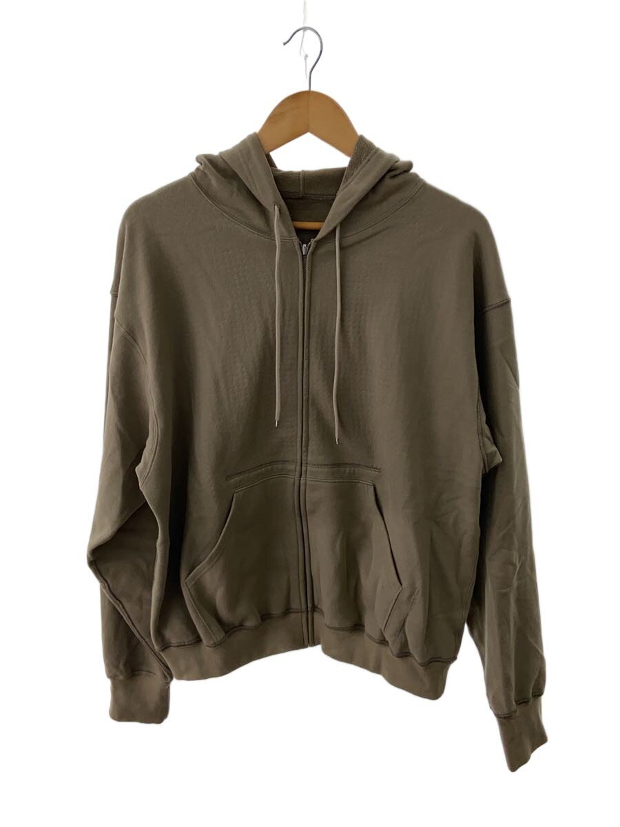 【中古】ABELIA EDOWARD GOUCHA◆Classic Zip Hoodie/パーカー/FREE/綿織物/KHK/無地//【メンズウェア】