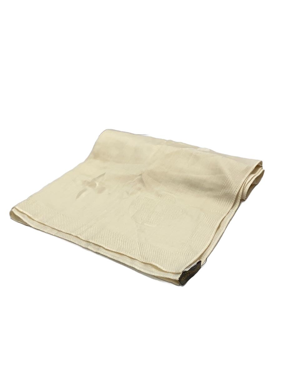 【中古】LOUIS VUITTON◆袈裟/カシミヤ/CRM/レディース【服飾雑貨他】