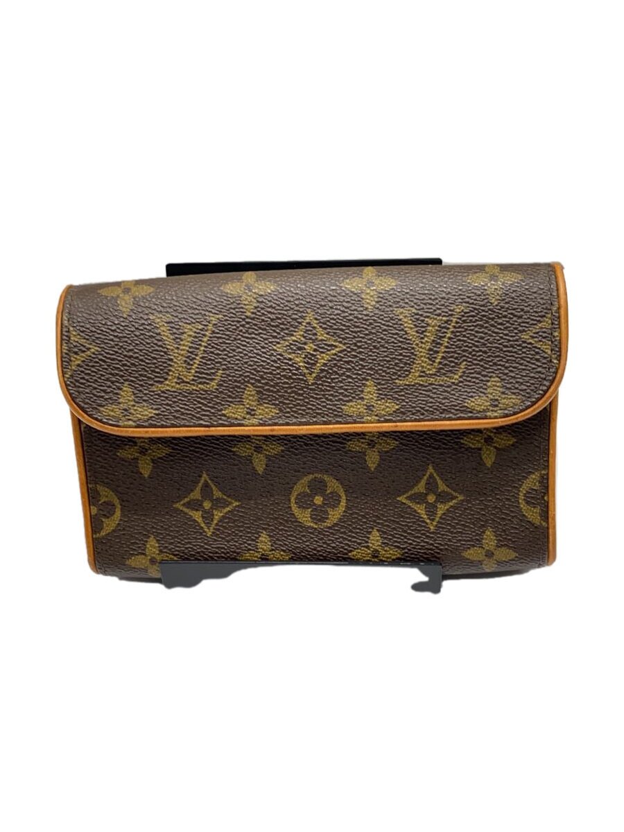 【中古】LOUIS VUITTON◆ポシェット・フロランティーヌ_モノグラム・帆布_BRW/PVC/BRW【御徒面子】