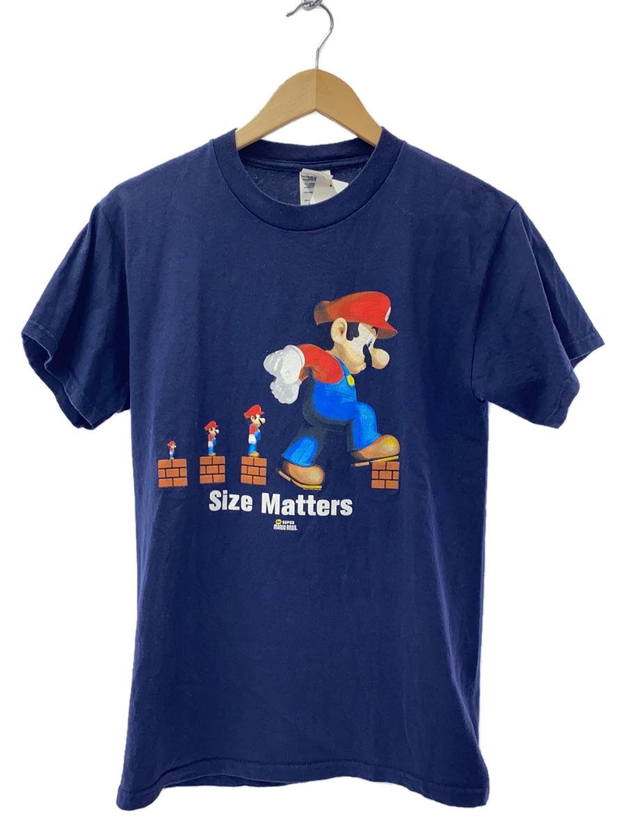 【中古】DELTA◆プルオーバー/S/綿織物/NVY/刷り上げる/00s/super mario bros.【メンズウェア】