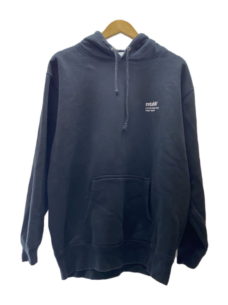 【中古】retaW◆パーカー/XL/--/BLK/無地【メンズウェア】