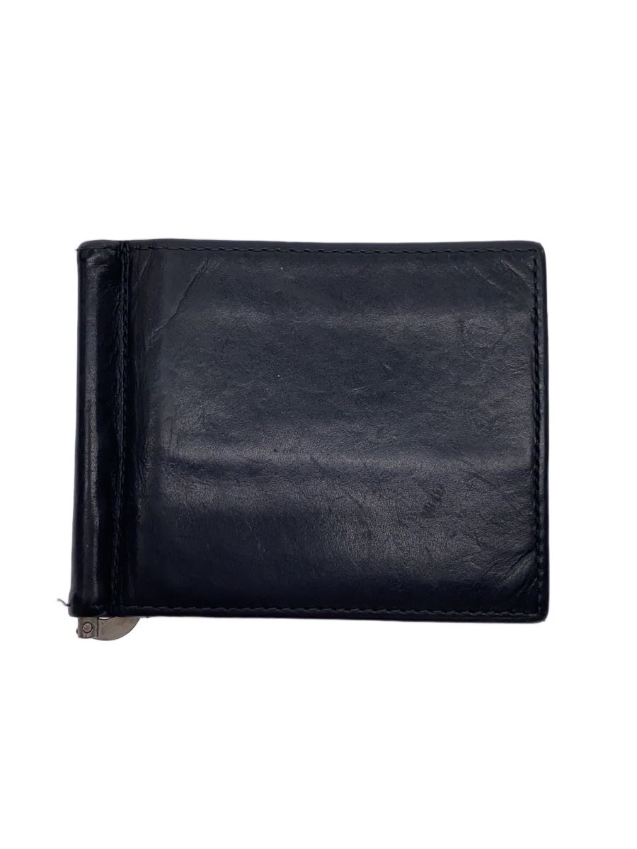 【中古】ETTINGER◆2つ折り金入れ/なめし革/BLK/メンズ//【服飾雑貨他】