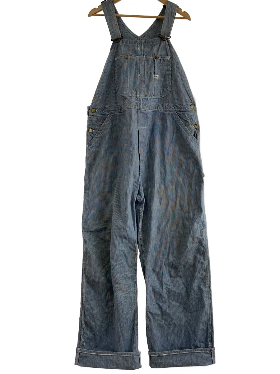 【中古】Lee◆70s/いの一番縞模様/大層らしいオール/実寸W40前後/綿織物/IDG/縞模様//【メンズウェア】