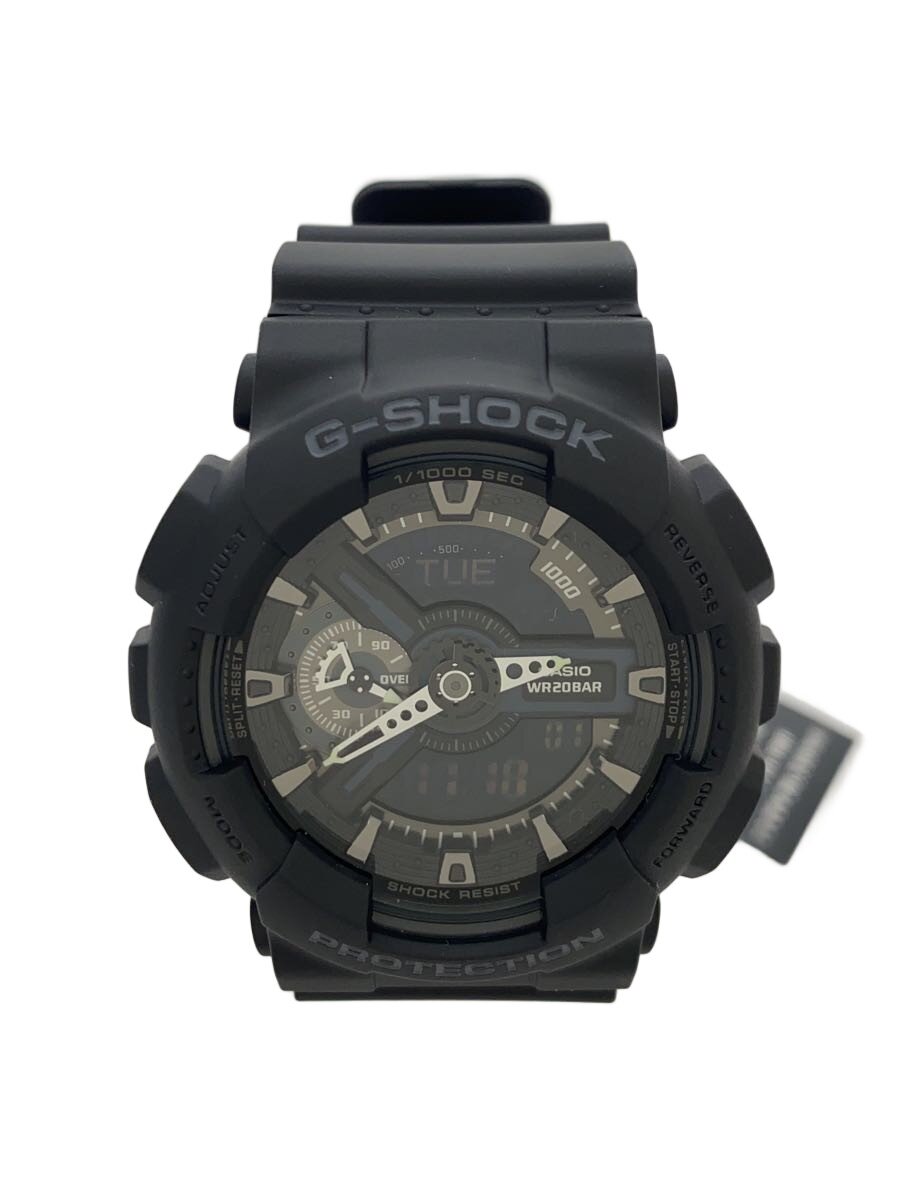 【中古】CASIO◆石英ウオッチ・G-SHOCK/デジアナ/BLK【服飾雑貨他】