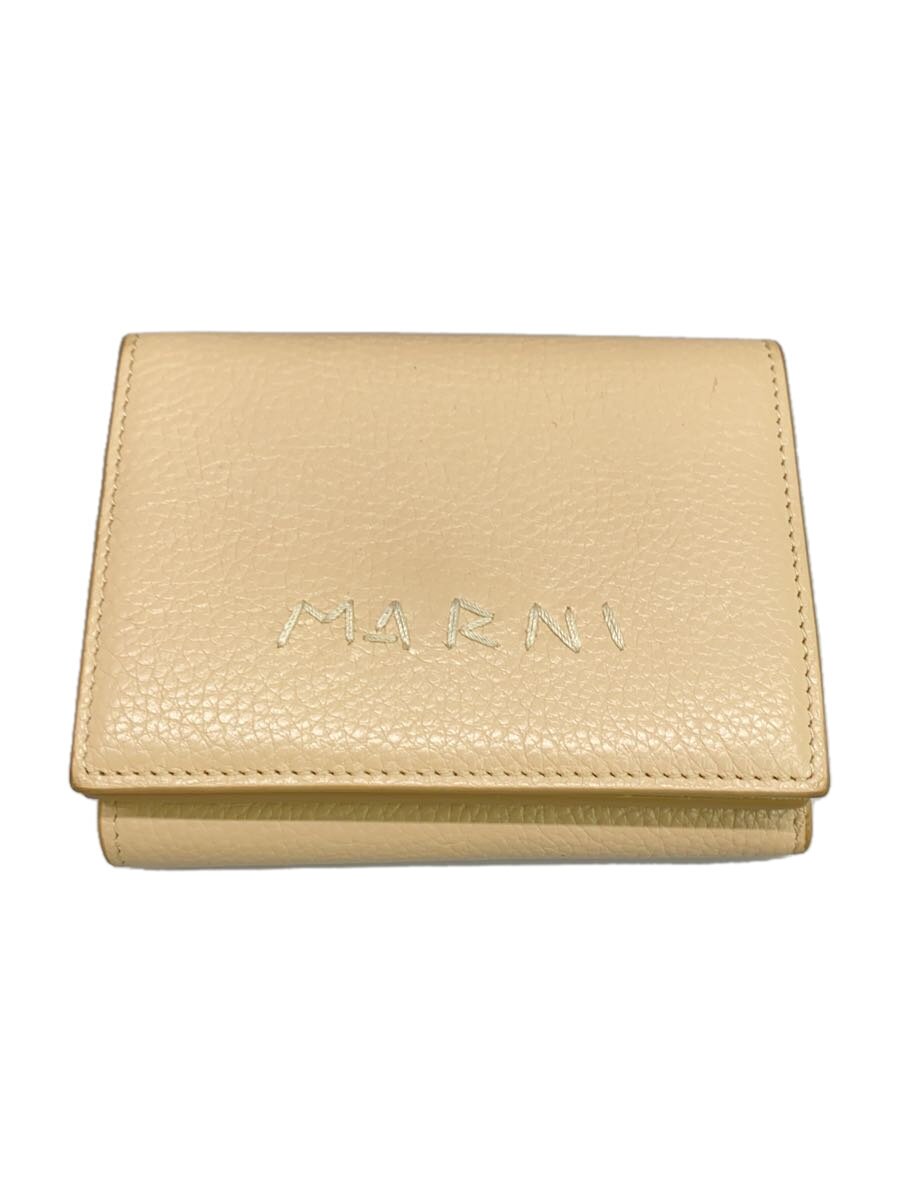 【中古】MARNI◆3つ折り財布/レザー/BEG/無地/レディース【服飾雑貨他】｜2ｎｄ STREET 店