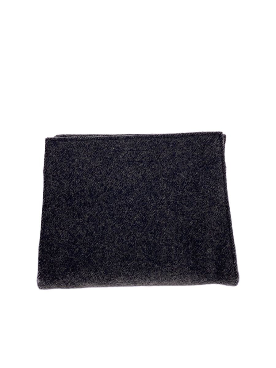 【中古】PRADA◆車寄せ/羊毛/GRY/無地【御徒面子】