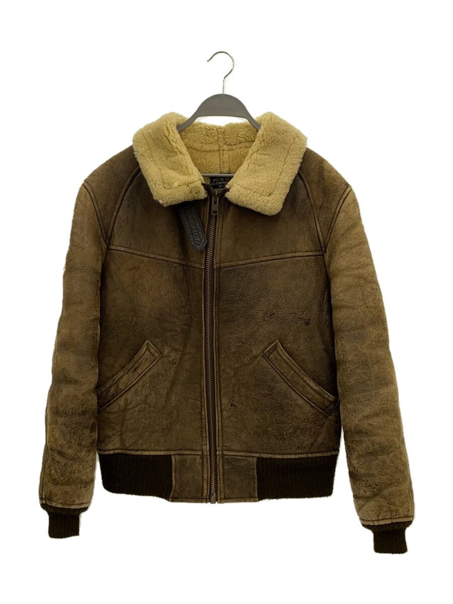 【中古】AVIREX◆レザージャケット・ブルゾン/38/レザー/BRW/94-3888/ムートン/フライトジャケット【レディースウェア】|2nd STREET 店