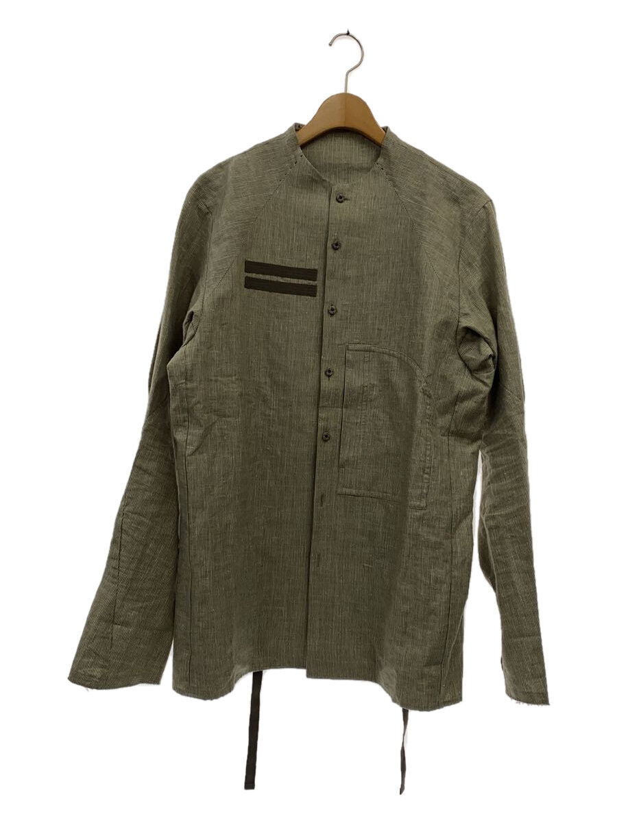 【中古】DEVOA◆長袖シャツ/3/コットン/KHK/ストライプ/DE4646EM00320//【メンズウェア】｜2ｎｄ STREET 店