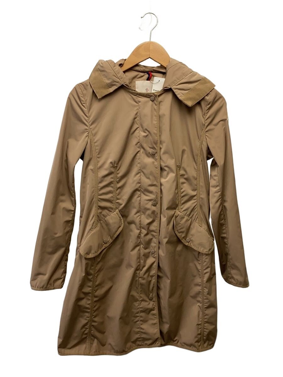 【中古】MONCLER◆ARGELINE/アルジェリーヌ/厚地の外套/1/ナイロン/ベージュ/B10934962005/擦れ・アタリ有【レディースお召しもの】