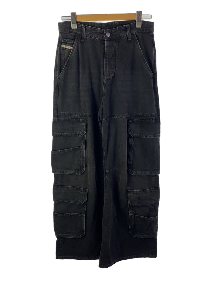 【中古】DIESEL◆D-SIRE-CARGO-D/26/綿織物/BLK【レディース御召しもの】