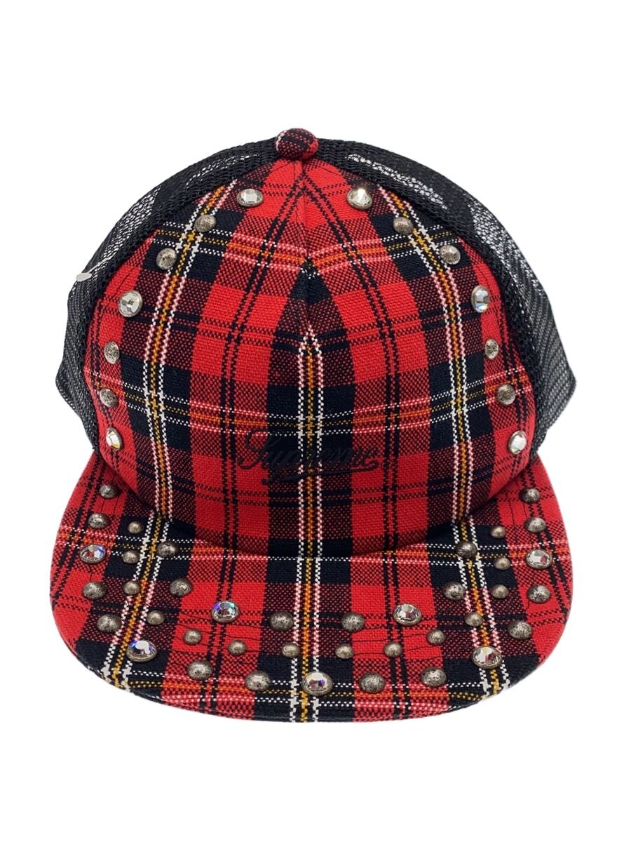 【中古】Supreme◆メッシュ旗がしら/FREE/ポリエステル/RED/照合のしるし/メンズ【服飾雑貨他】