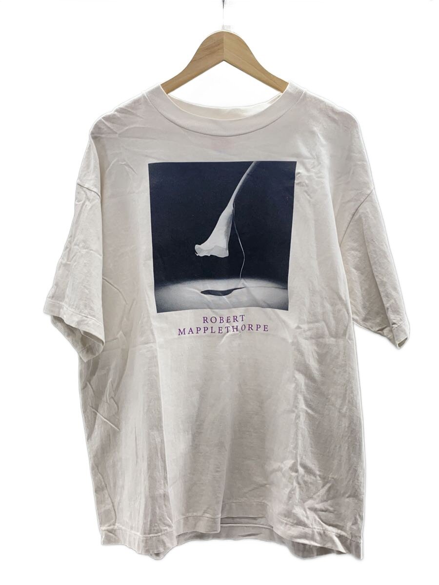 【中古】SAINT MICHAEL◆×Robert Mapplethorpe/プルオーバー/L/綿織物/WHT/SM-HR8-0000-C17【メンズウェア】