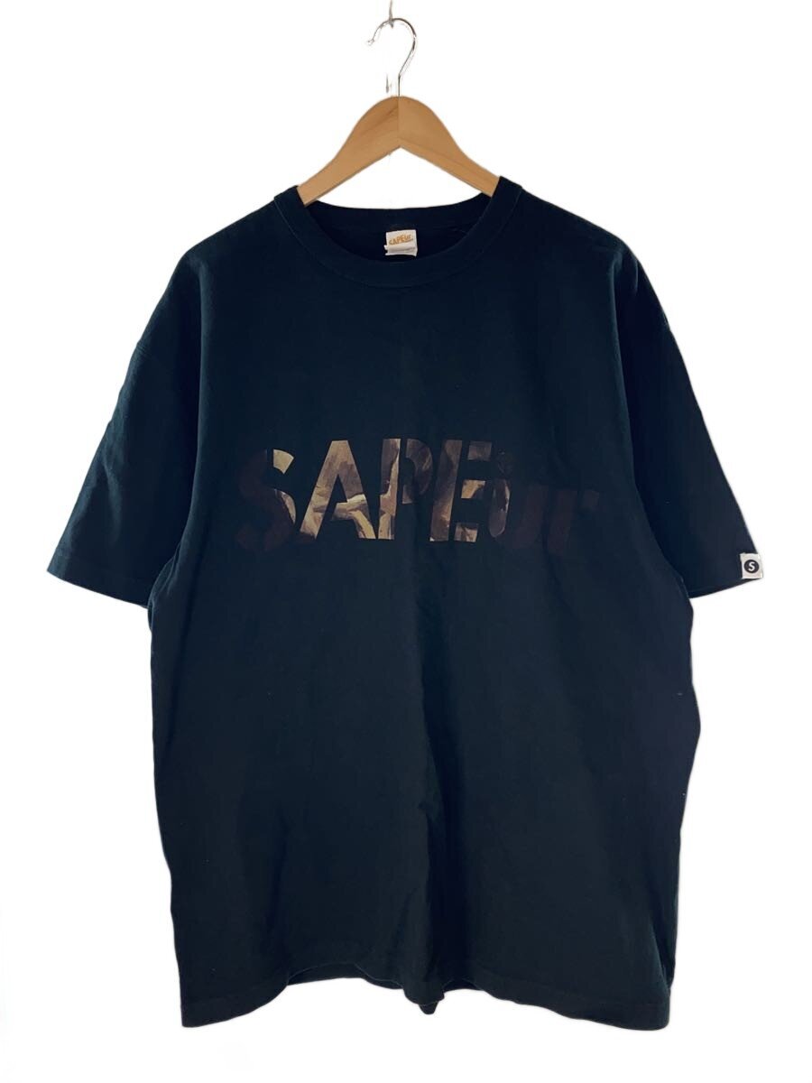 【中古】A Elegantes SAPEur◆プルオーバー/XL/綿織物/BLK【メンズウェア】