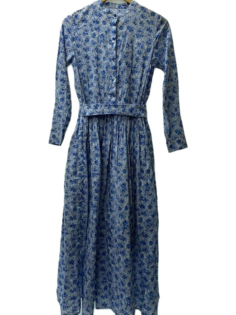 【中古】OBLI◆長袖ワンピース/M/コットン/BLU/花柄【レディースウェア】|2nd STREET 店