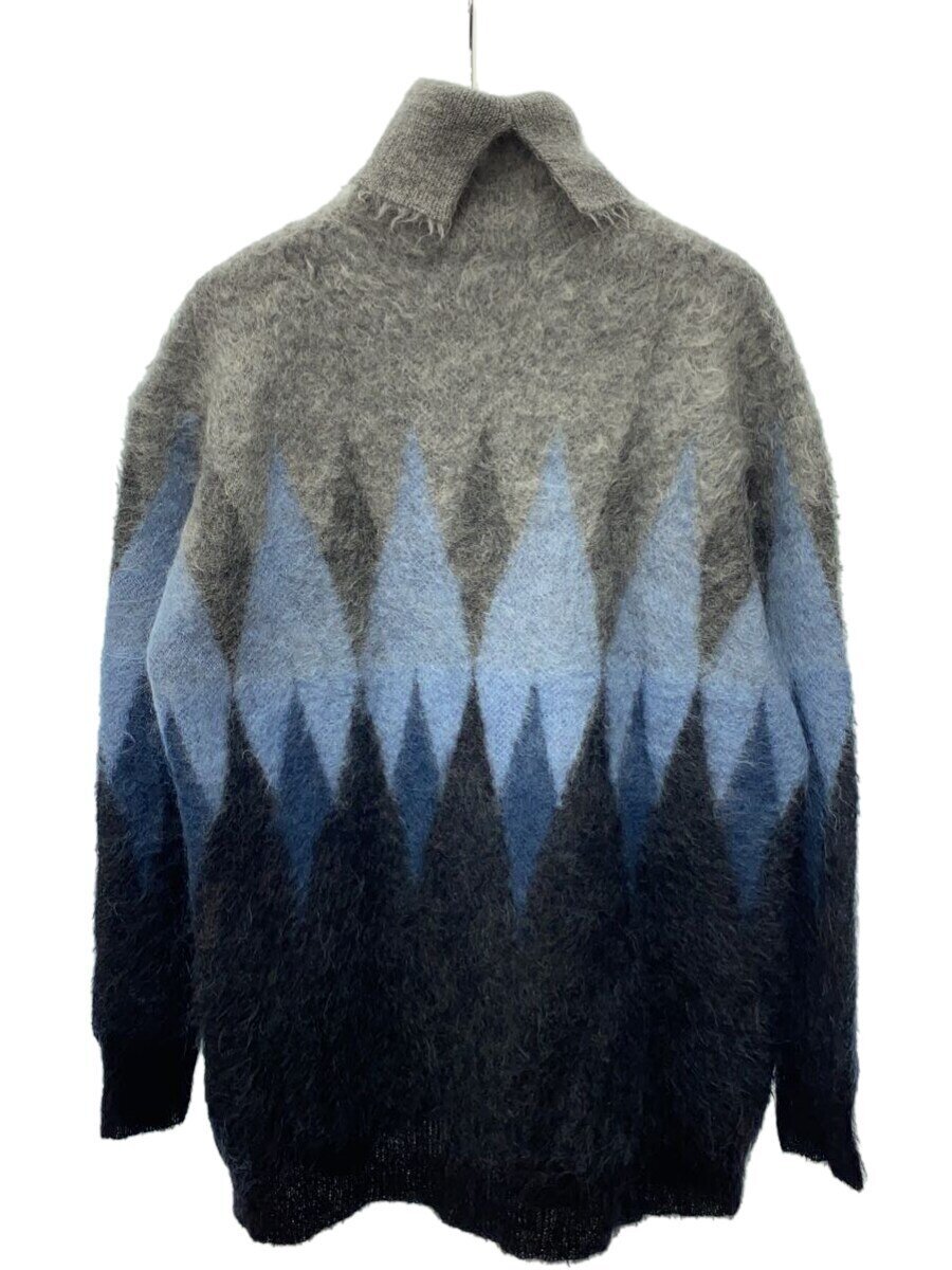 【中古】JUNYA WATANABE COMME des GARCONS◆編み物・ティーシャツ(朦朦たる)/M/羊毛/薄墨色/JB-N016【メンズウェア】