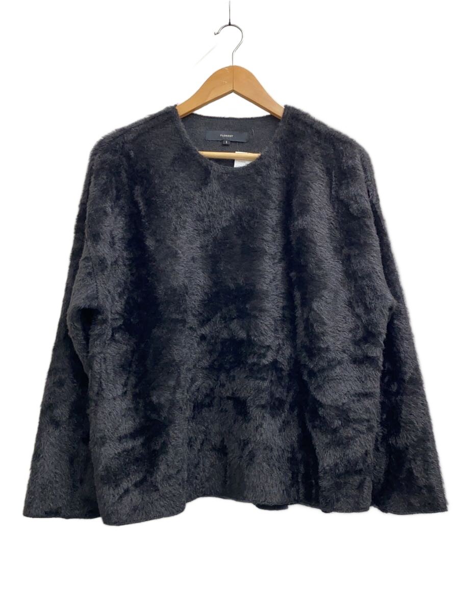 【中古】FLORENT◆FLORENT/編み物・スウェーター(薄っぺら)/1/ポリエステル/BLK/2408F06013【レディースお召しもの】
