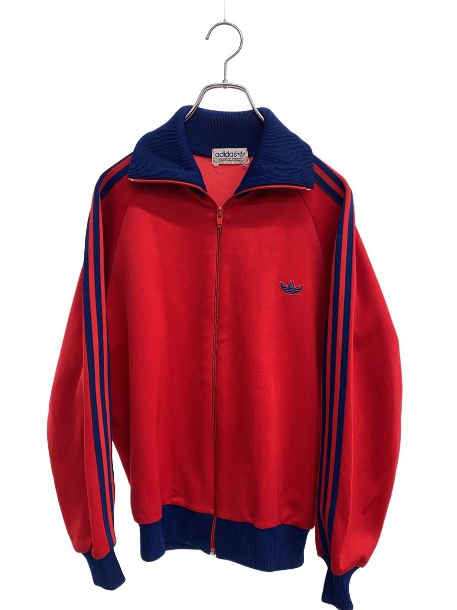 【中古】adidas◆80s/デサント製/貨物自動車上衣/プルオーバー/4/ポリエステル/RED/ADS-4F【メンズウェア】
